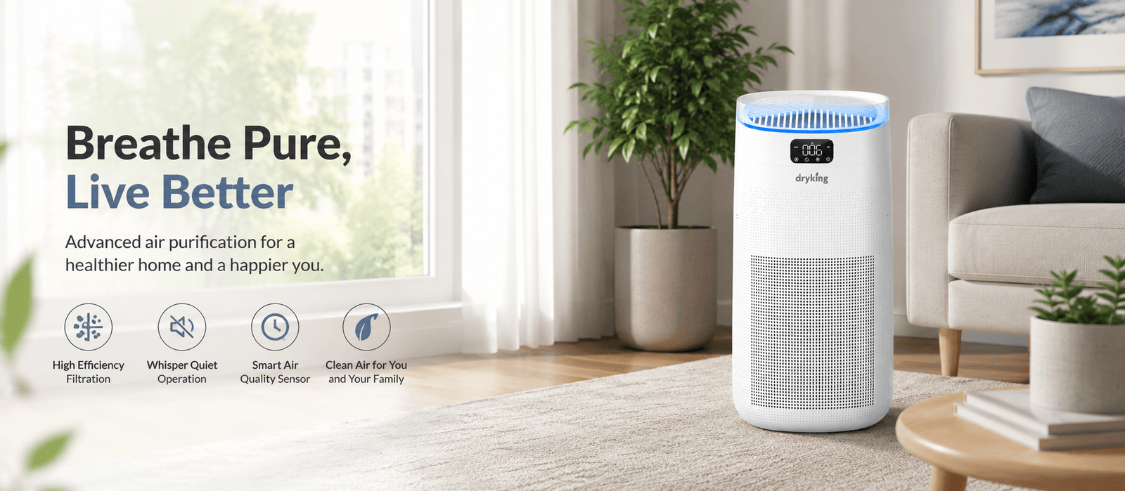 Best air purifier in Pakistan 2026 - Dryking Airvio